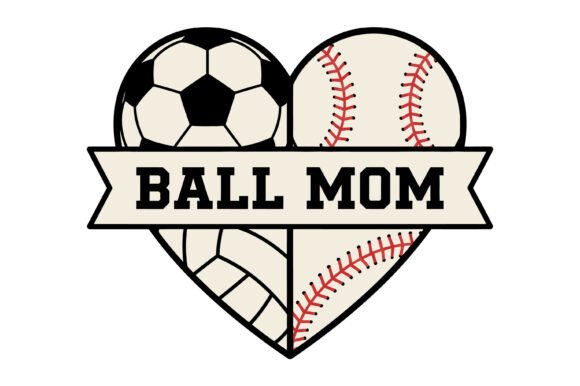 Ball Mom Sports Heart Design Review