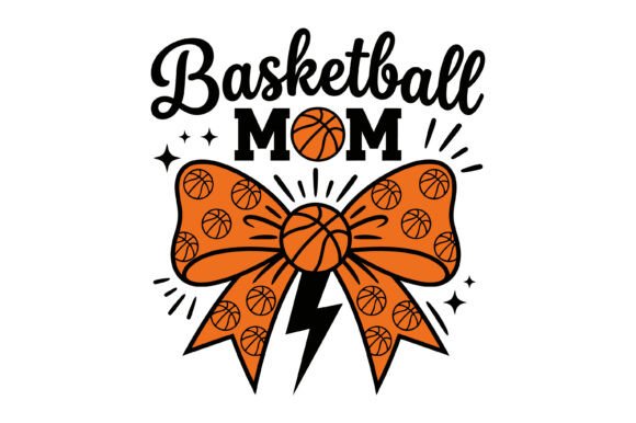 Basketball Mom Bow Sports Design Review