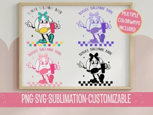 Boujee Ballpark Babe Baseball SVG PNG Review