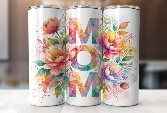 Bright Pink Blue MOM Tumbler Wrap Review