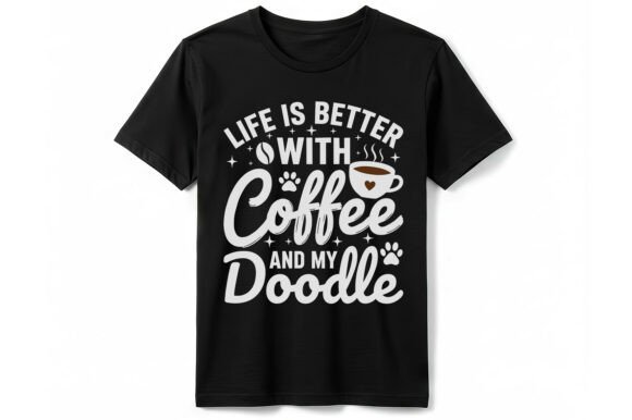 Coffee and Doodle Dog Lover T-shirt Design Review