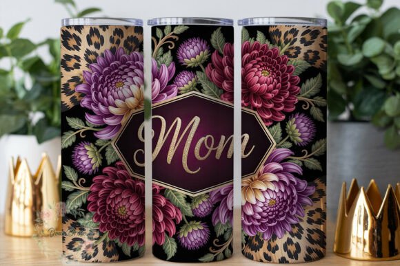 Elegant Floral Leopard Mom Tumbler Wrap Review