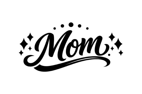 Elegant Sparkle Script Mom Design Review