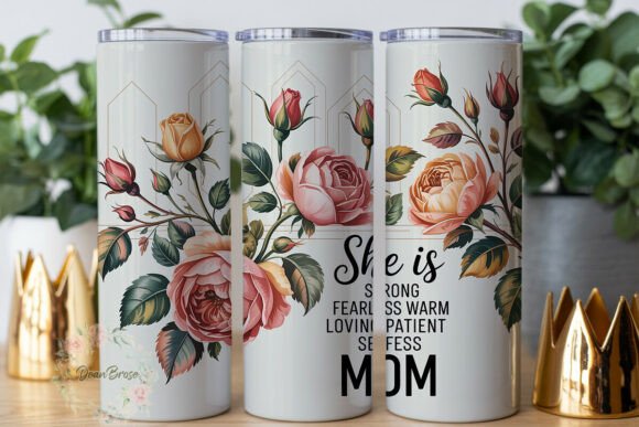 Elegant Watercolor Rose Mom 20oz Wrap Review