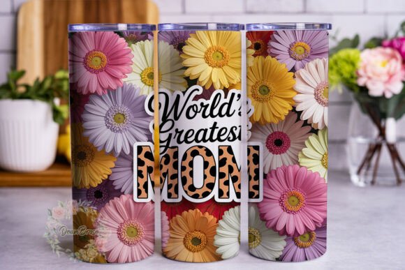 Floral MOM Leopard Print Skinny Tumbler Review