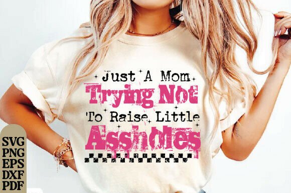 Grunge Just a Mom Trying Not to Raise: Design Review