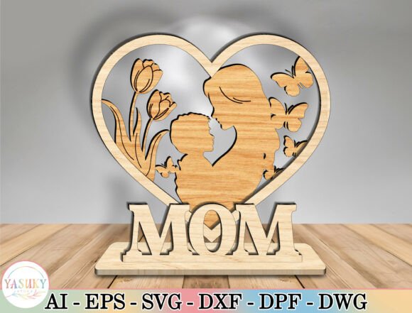Mom Heart Laser Cut File SVG Review