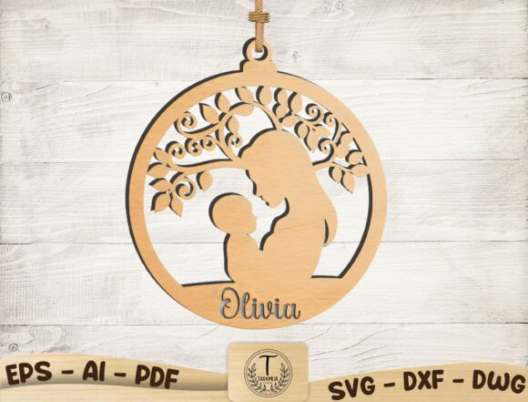 Personalized Mom and Child Laser Cut SVG Review