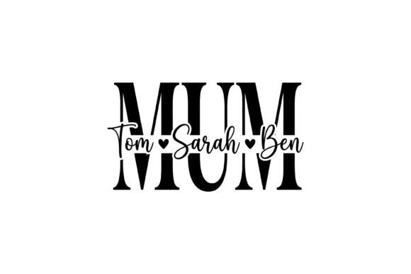 Personalized Mom Names Typography Design Review