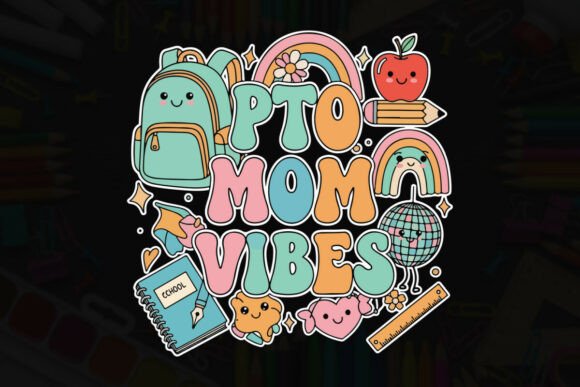 PTO Mom Vibes Typography Design: An Embroidery Review
