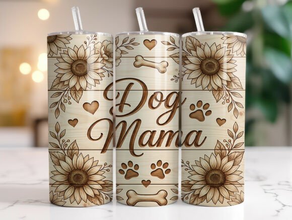 Rustic Dog Mom Sunflower Tumbler Wrap Review