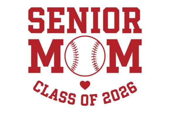 Senior Mom Class of 2026 Baseball Design Review